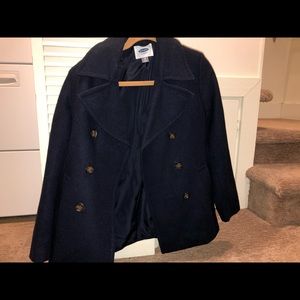 Navy peacoat